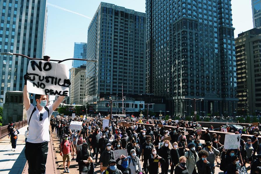 Chicago Justice for George Floyd protests May 30 2020